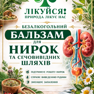 Безалкогольний бальзам для нирок та сечовивідних шляхів