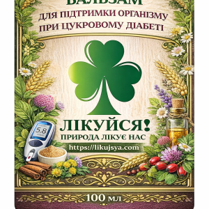 Безалкогольний бальзам для підтримки організму при цукровому діабеті